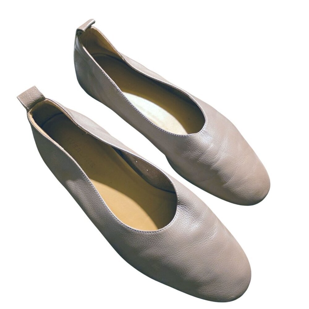 Everlane Mocha Taupe Leather Day Glove Flats Ballet Shoes Discontinued Color 9.5 - Picture 7 of 15